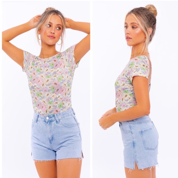 Spring Floral Bodysuit - Picture 2 of 5